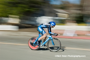 Ivan Basso riding the time trial during stage 5 of the 2007 Tour of California in Solvang, California.